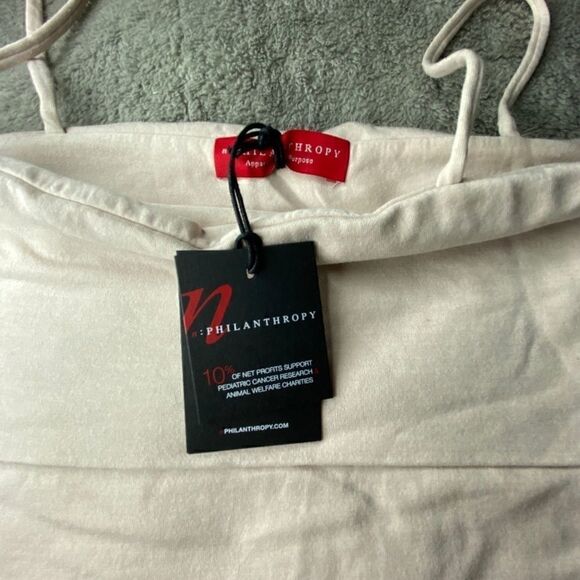 n:PHILANTHROPY Off Shoulder Spaghetti Strap Top - Picture 2 of 3